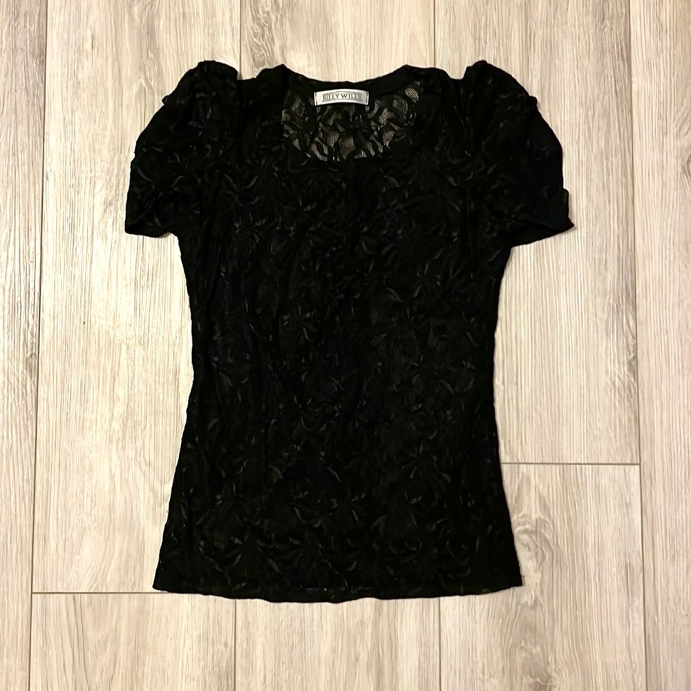 Black Lace T-shirt, XS